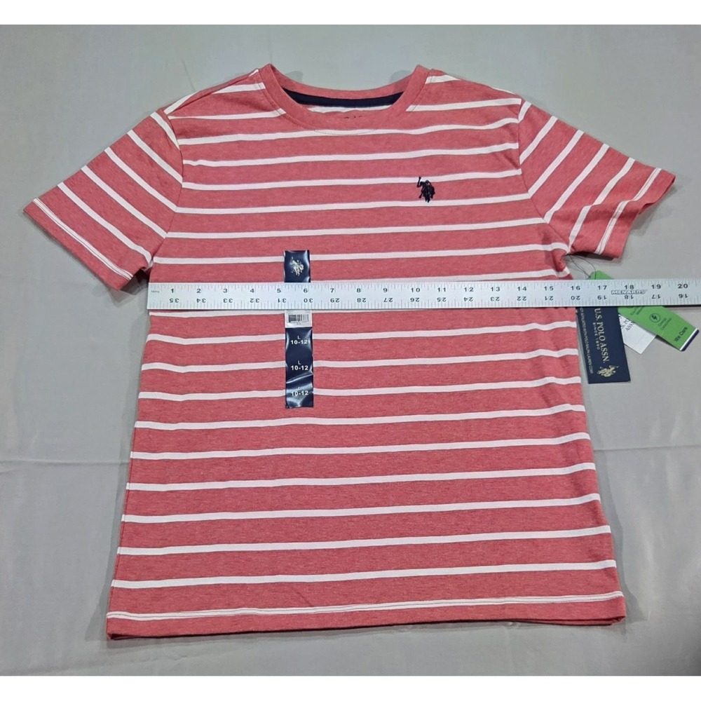 U.S. Polo Assn. Boys Crew Neck Short Sleeve T-Shirt NEW SIZE 10/12 LARGE - Picture 5 of 10
